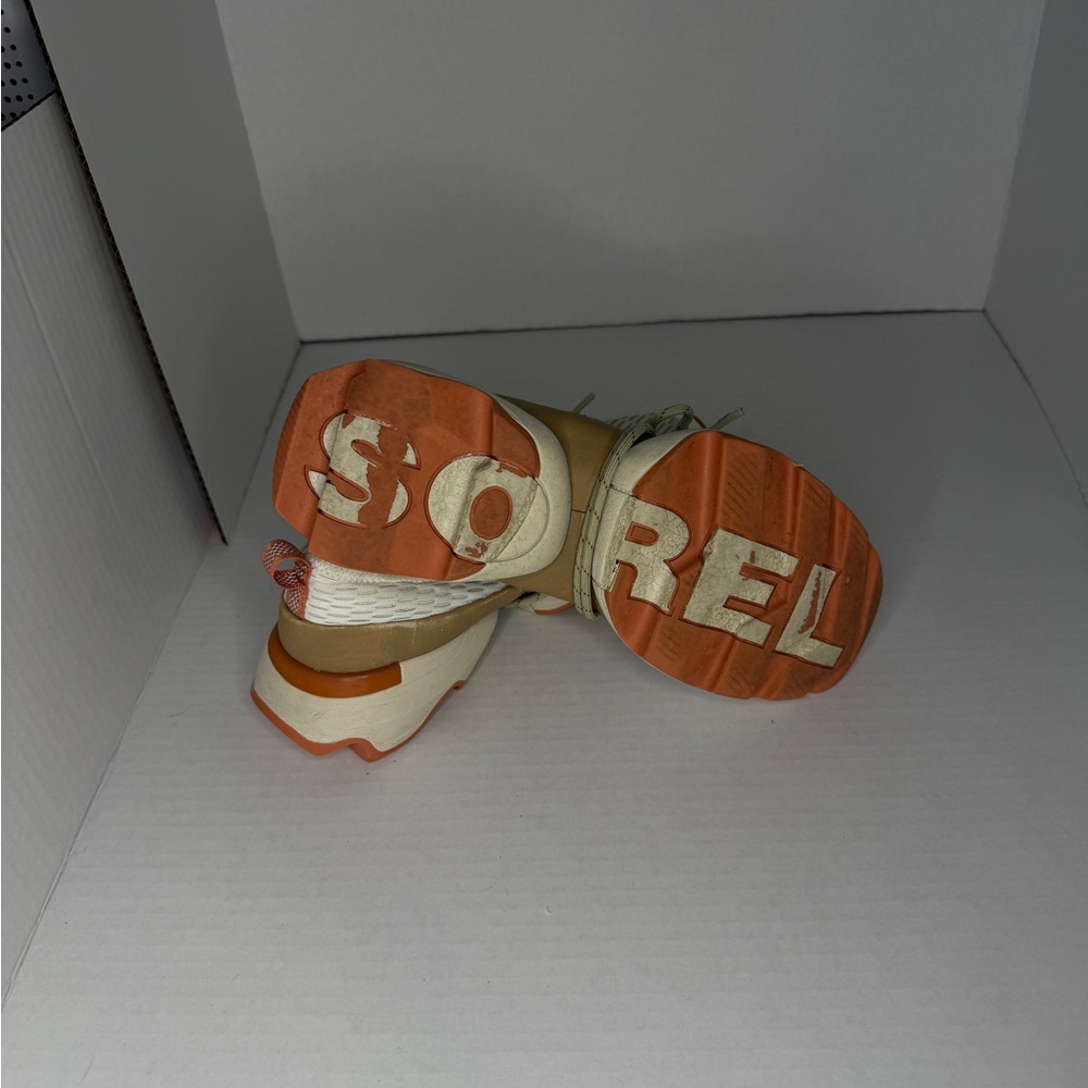 Sorel Women's Kinetic Impact Lace Sneakers - Sea Salt and Stone Green